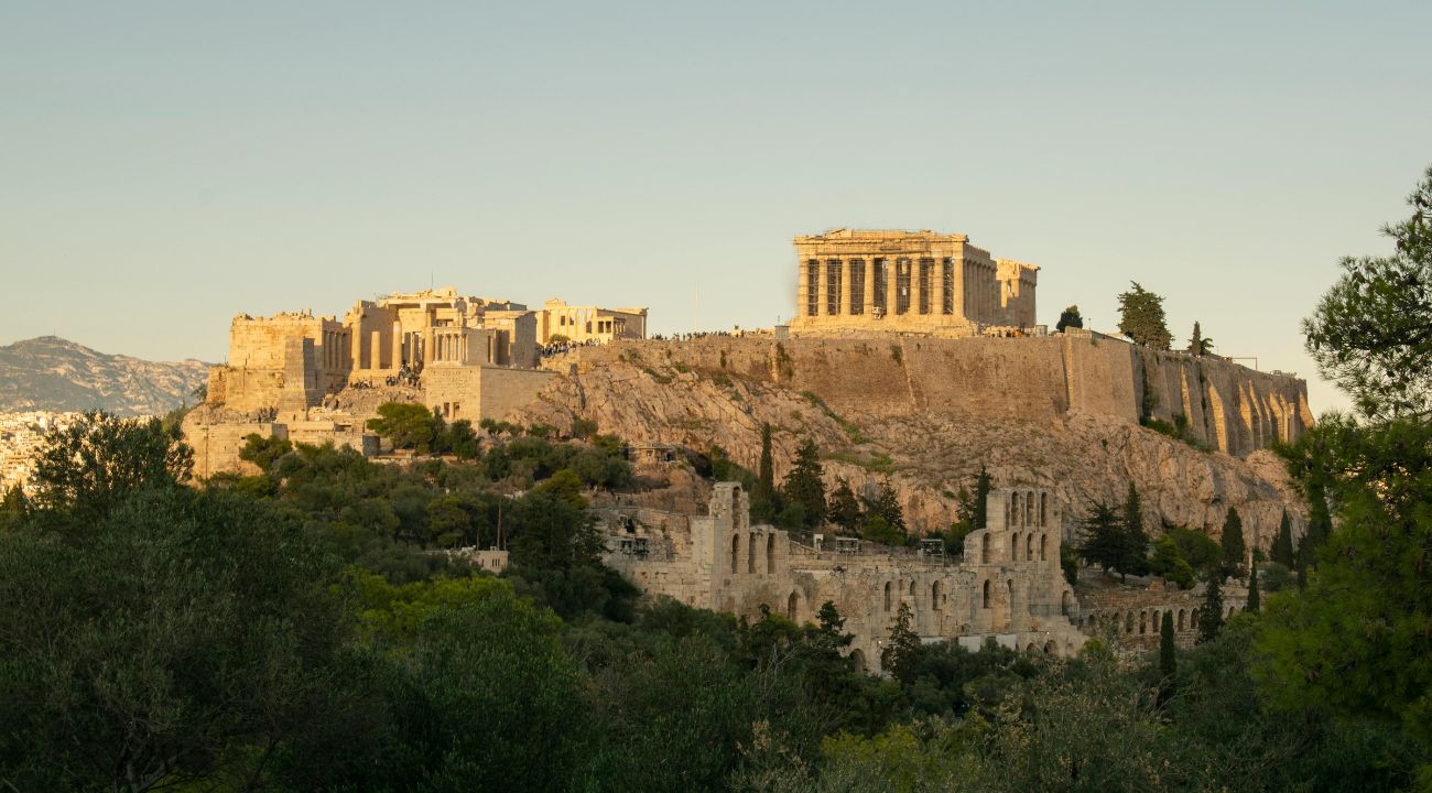 The Parthenon on the Acropolis in Athens overlooking the city during spring in Greece. One of the Best Easter holiday destinations in Europe.