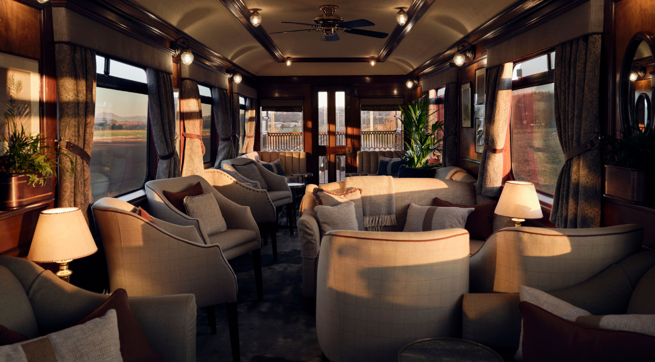 Observation Car / Veranda on the Royal Scotsman