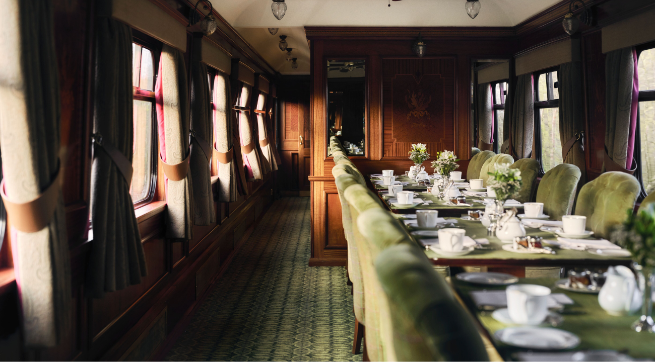 Dining Car on the Royal Scotsman