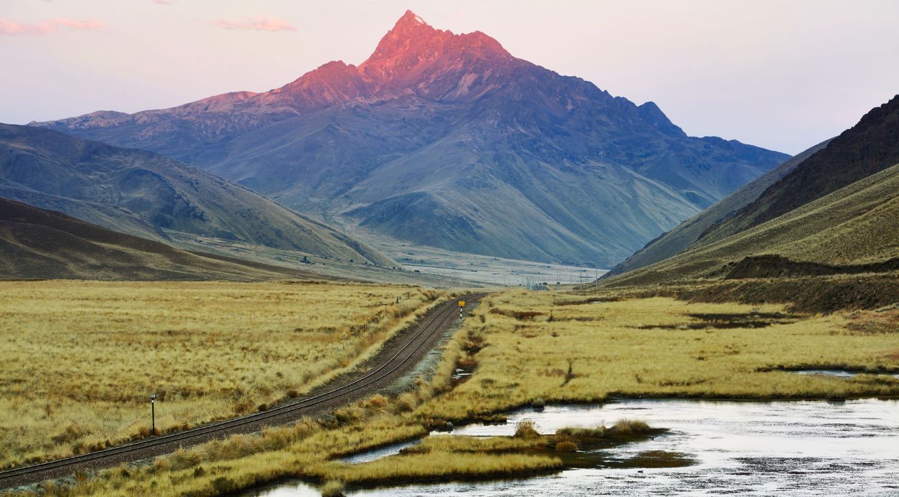 Belmond Andean Explorer travelling through scenic Peruvian landscapes