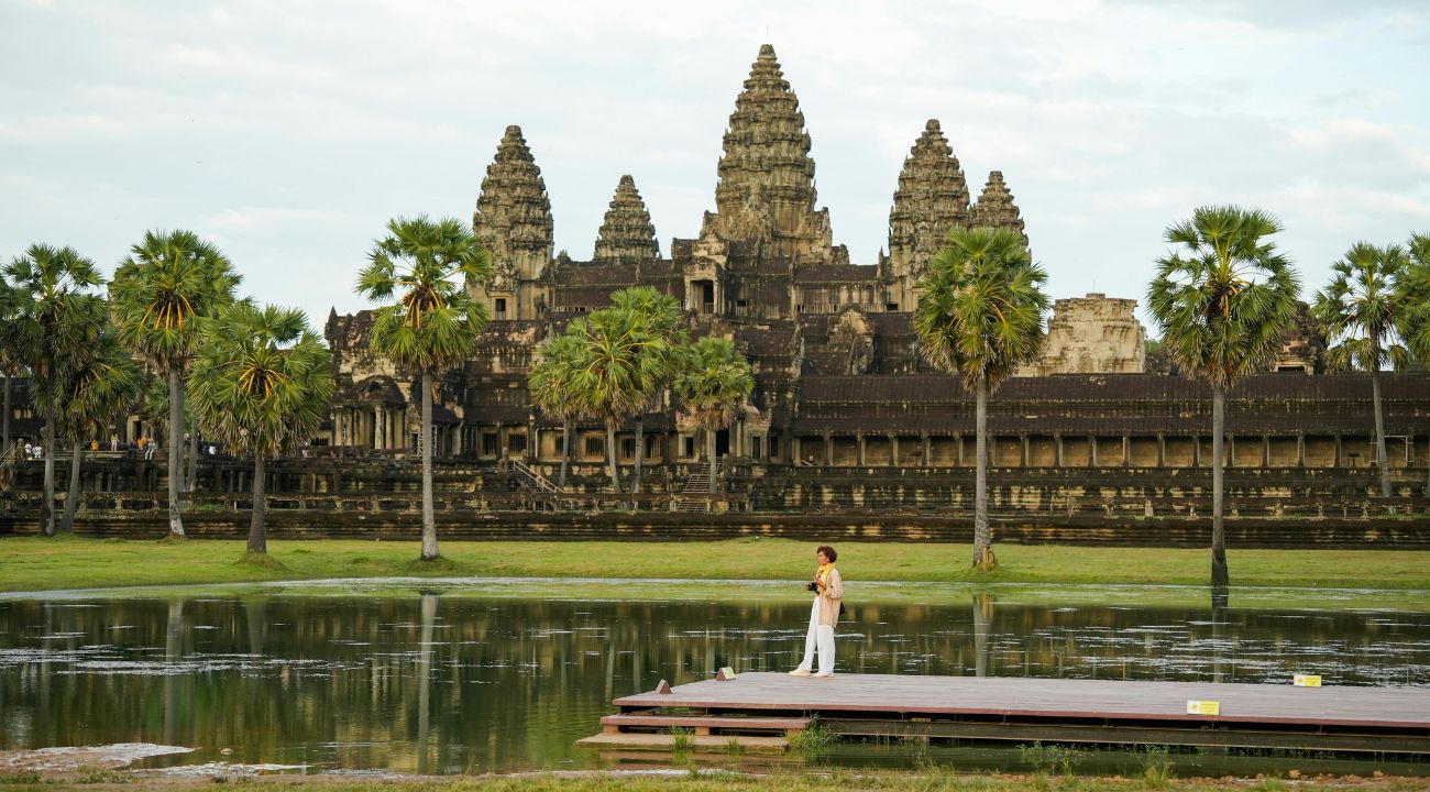 Angkor Wat temple in Cambodia, one of the best destinations for touring holidays in Asia